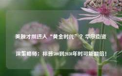 美股才刚进入“黄金时代”？华尔街资深策略师：标普500到2030年时可能翻倍！