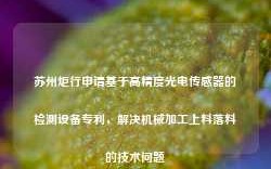 苏州炬行申请基于高精度光电传感器的检测设备专利，解决机械加工上料落料的技术问题