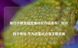 银行小微金融监管评价办法发布：划分四个等级 作为政策试点等主要依据