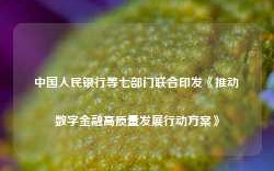 中国人民银行等七部门联合印发《推动数字金融高质量发展行动方案》