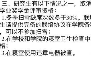 研究生扫雪缺席次数超30%，取消学业奖学金评审资格？辽大化学院回应：属实，不解释