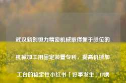 武汉新创恒力精密机械取得便于限位的机械加工用固定装置专利，提高机械加工台的稳定性小红书「好事发生」IP携WHC万赫希关注情绪健康，共谱品牌公益营销新篇章-第1张图片-泰鸿机械