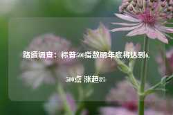 路透调查：标普500指数明年底将达到6,500点 涨超8%-第1张图片-泰鸿机械