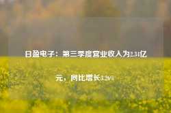 日盈电子：第三季度营业收入为2.34亿元，同比增长3.26%-第1张图片-泰鸿机械