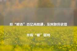 拟“鲸吞”百亿尚阳通，友阿股份欲借并购“破”困局-第1张图片-泰鸿机械